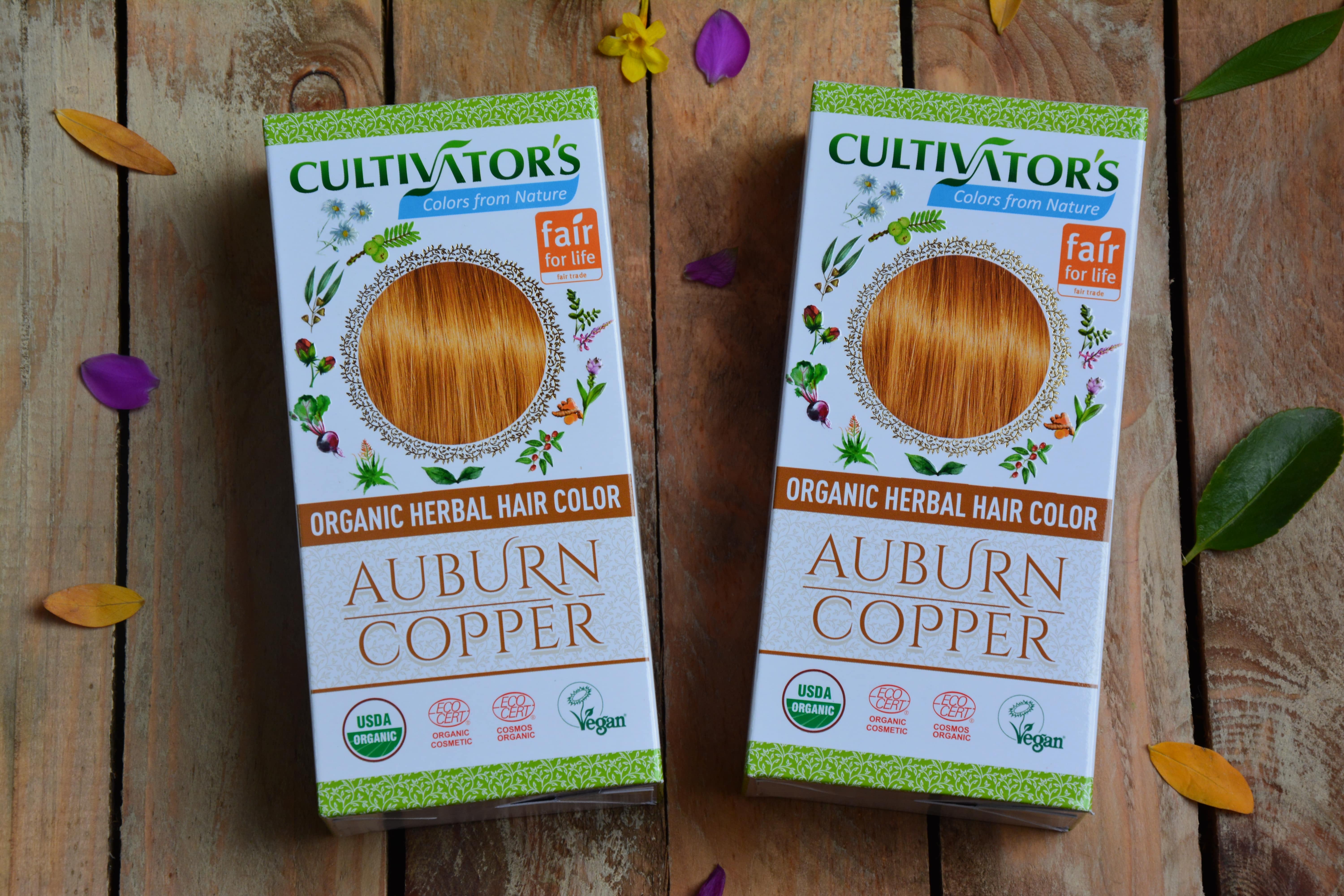  Coloration Végétale Biologique "Auburn Copper" (Cuivré Doré) - Cultivator's India - MA PLANETE BEAUTE